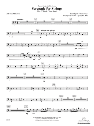 Serenade for Strings Mvt. IV Finale (Tema Ruso): 3rd Trombone