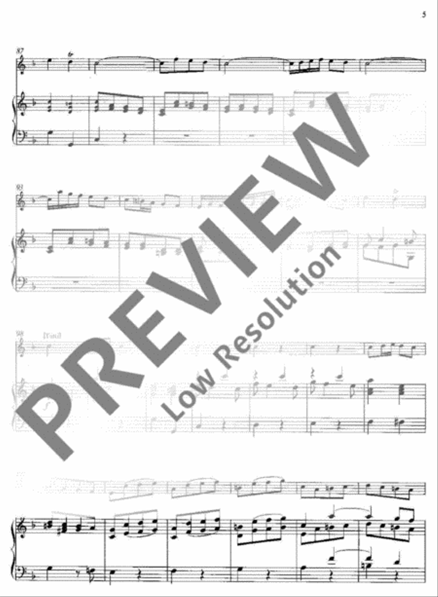 Concerto F major Soprano Recorder scores gallery preview page 8