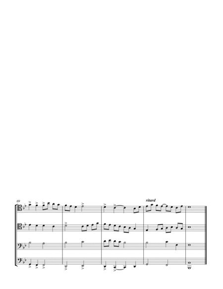 Fantasia on Es ist ein Ros entsprungen for Trombone Quartet