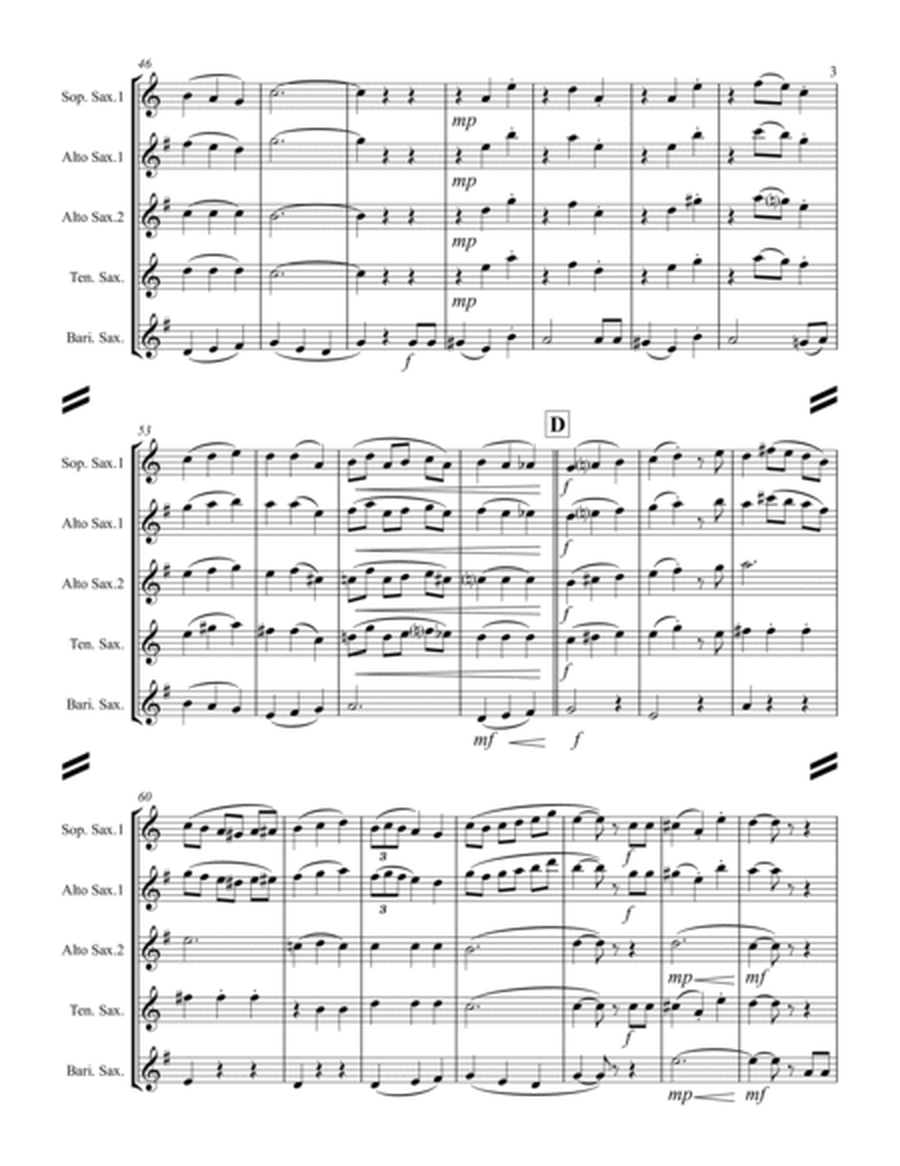 Broadway Medley (for Saxophone Quartet SATB or AATB) image number null