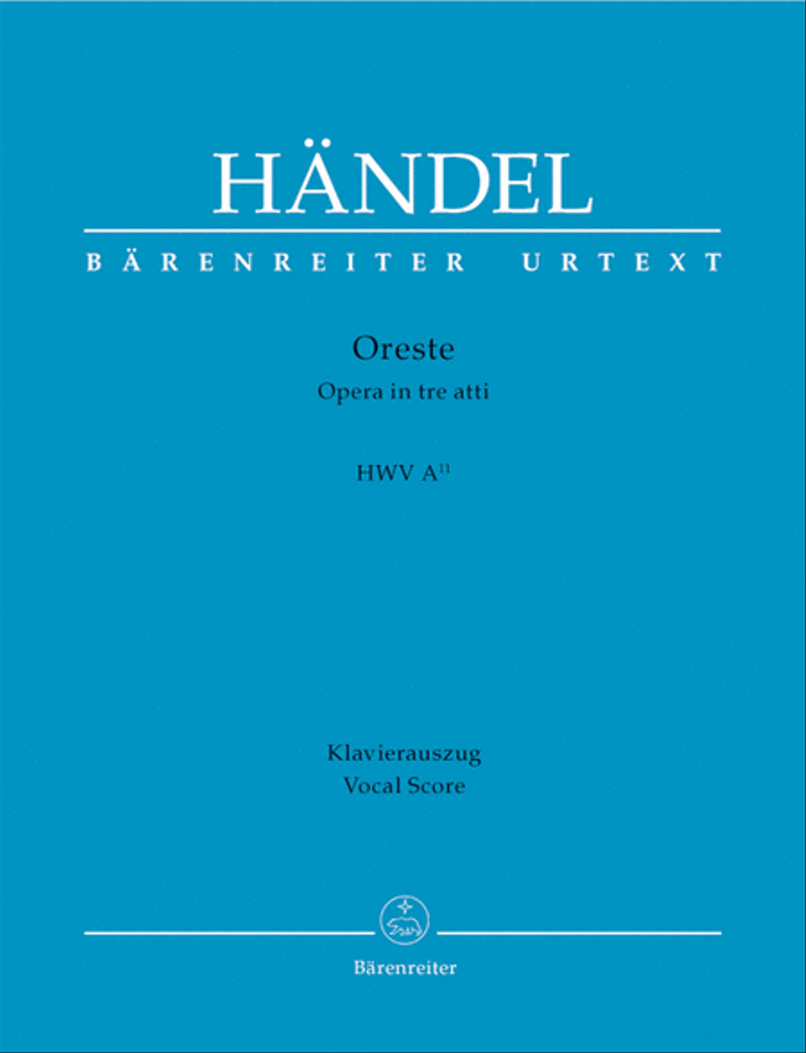 Oreste HWV A/11 4-Part scores gallery preview page 1
