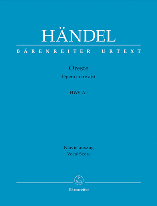 Book cover for Oreste HWV A/11