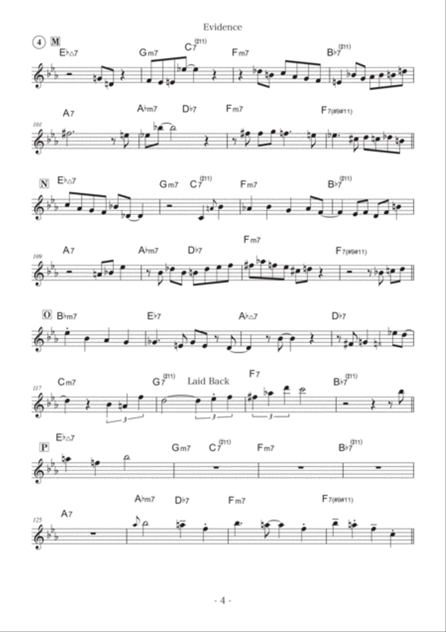 Evidence Piano, Vocal scores gallery preview page 4