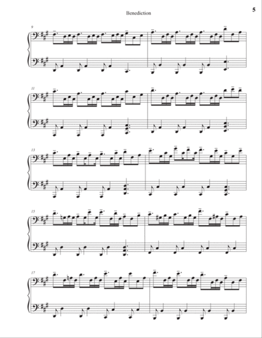 Benediction Benediction Piano Solo scores gallery preview page 5