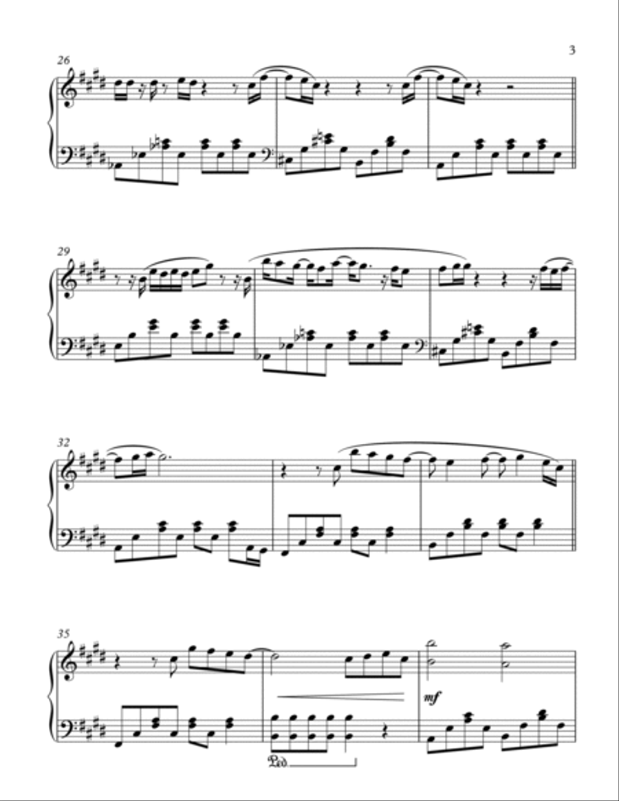 Talking To The Moon Piano Solo scores gallery preview page 3
