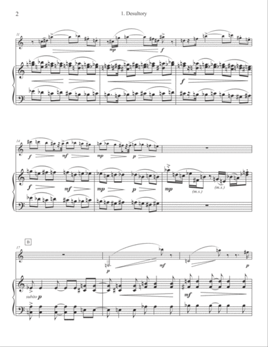 Monologues Clarinet Solo scores gallery preview page 4