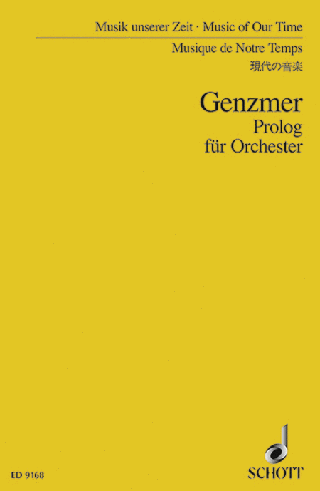 Prolog Fuer Orchester Study Score