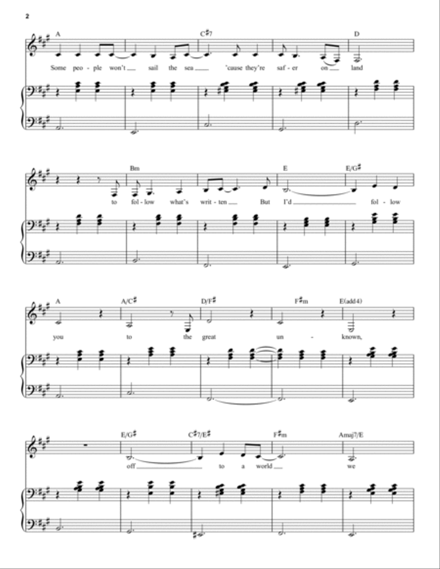 Tightrope (from The Greatest Showman) Voice scores gallery preview page 2