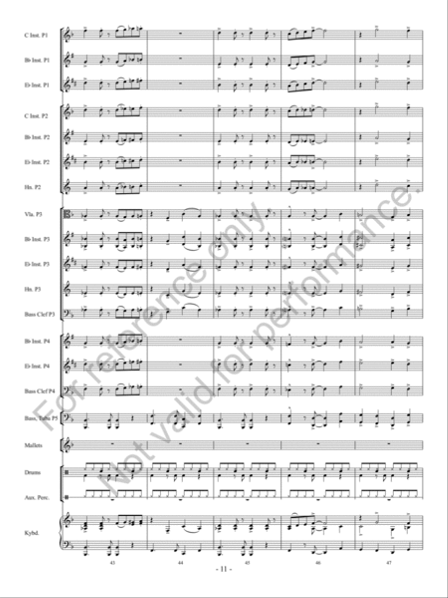 Santa Rocks The House Concert Band - Sheet Music page 12
