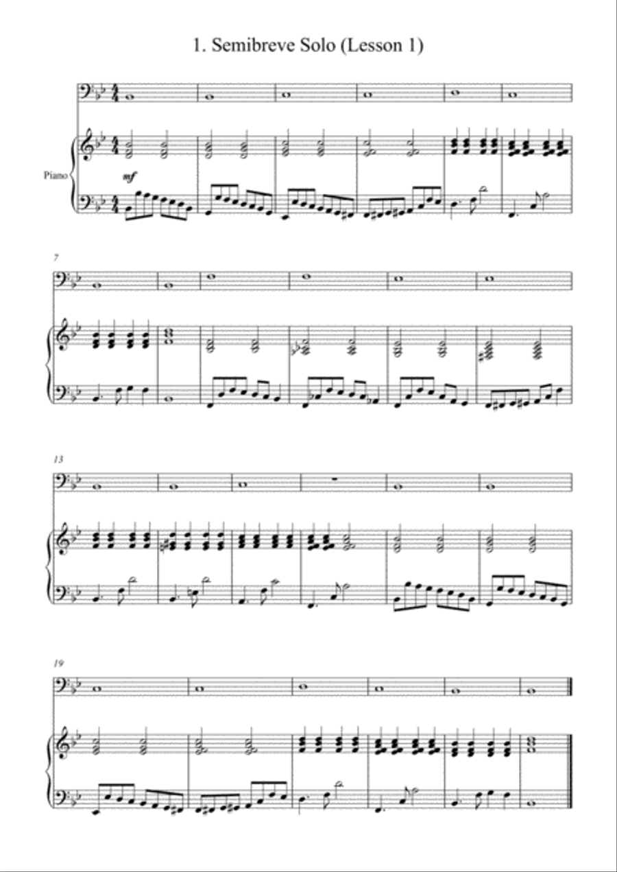 BRASS BASICS - Euphonium Beginners (Piano accompaniment) Brass Duet scores gallery preview page 2