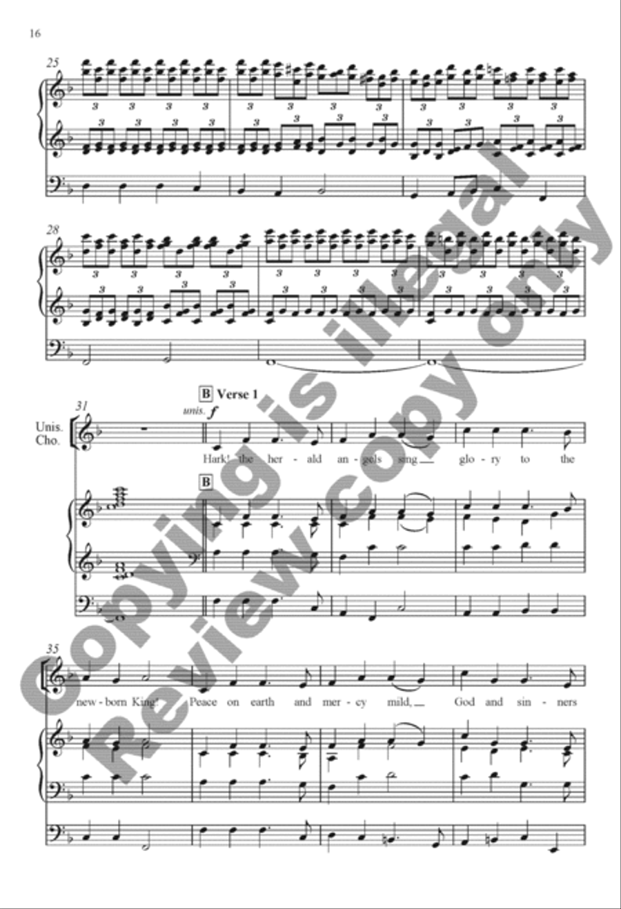 The Snow Lay On the Ground: Nine Festive Carol Settings 4-Part scores gallery preview page 10
