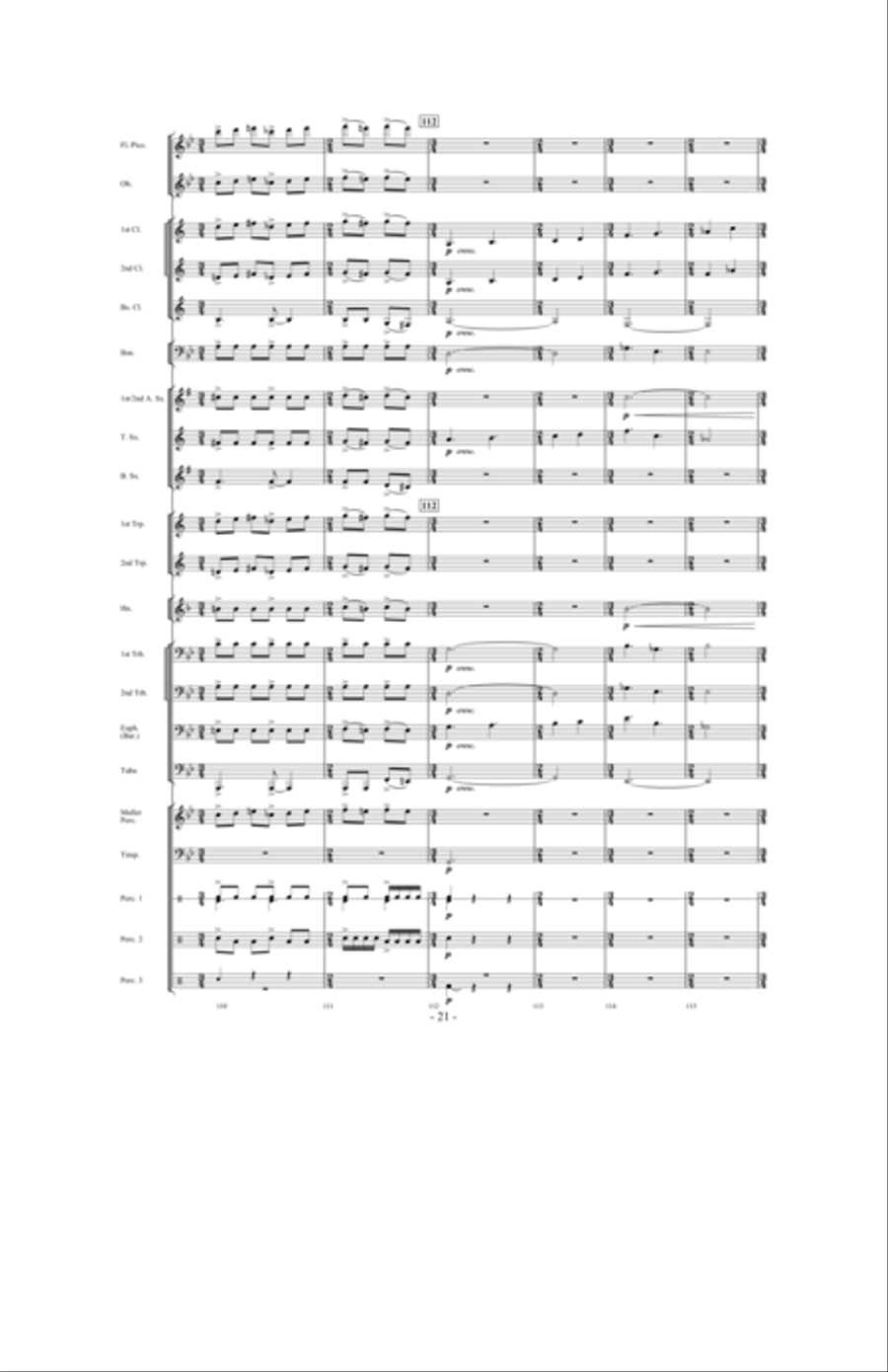 Saturn: The Ringed Planet Concert Band scores gallery preview page 20