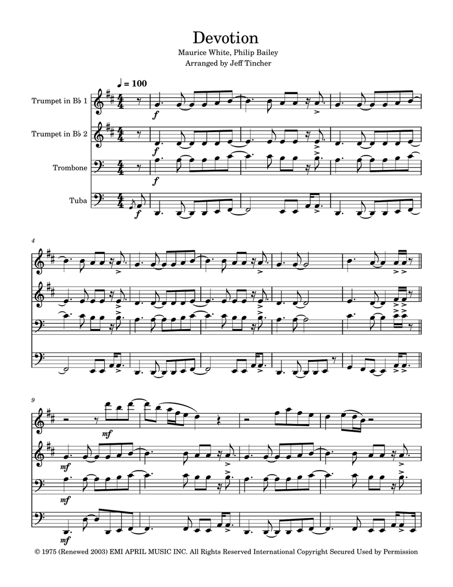 Devotion Brass Quartet scores gallery preview page 2