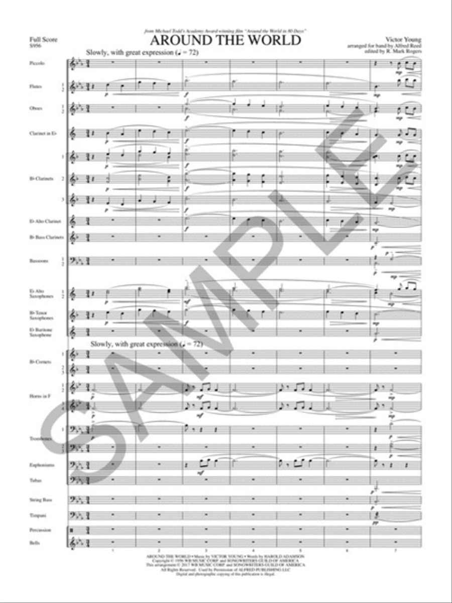 Around the World in 80 Days Concert Band scores gallery preview page 4