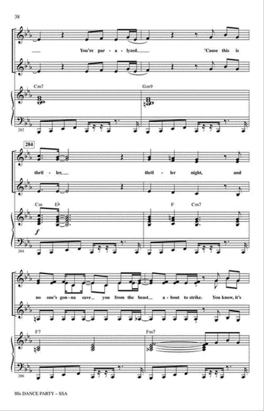 80s Dance Party SSA scores gallery preview page 6