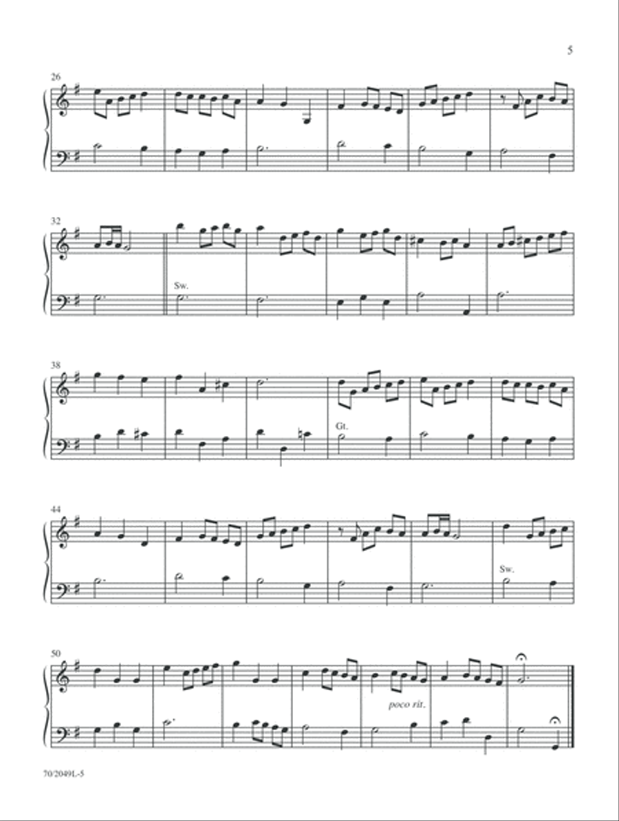 Classical Hymns for Organ (Digital Delivery) Organ scores gallery preview page 5