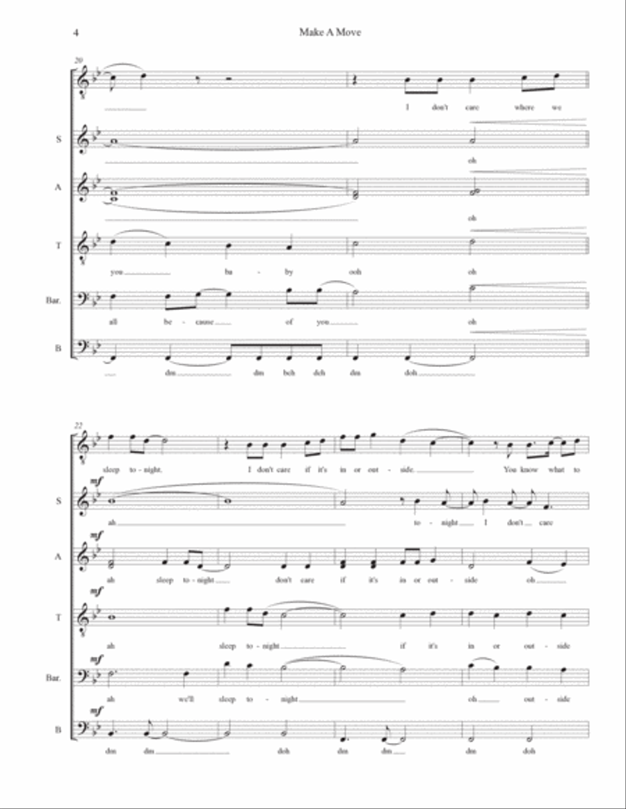 Make A Move 4-Part scores gallery preview page 4