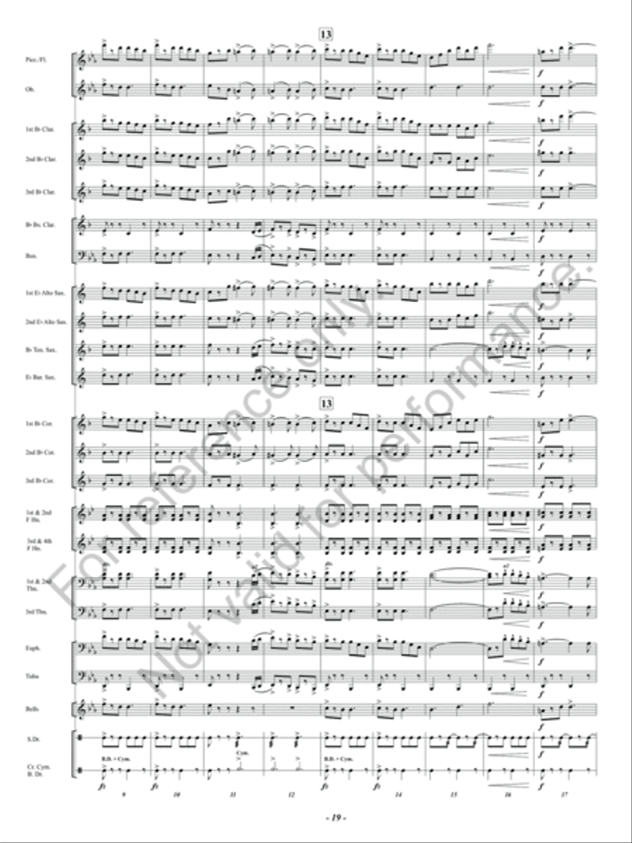 Auld Lang Syne Concert Band scores gallery preview page 20
