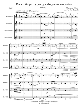 Two Petite Pieces for Organ