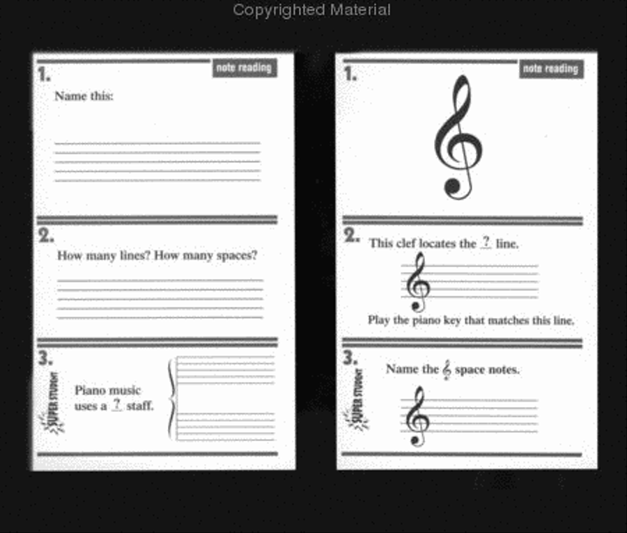 Piano Adventures Flashcards In-a-Box Piano Method scores gallery preview page 4