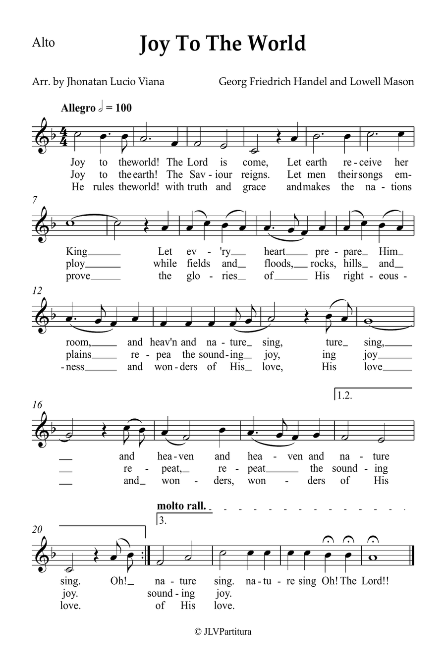 Joy To The World Small Ensemble scores gallery preview page 4