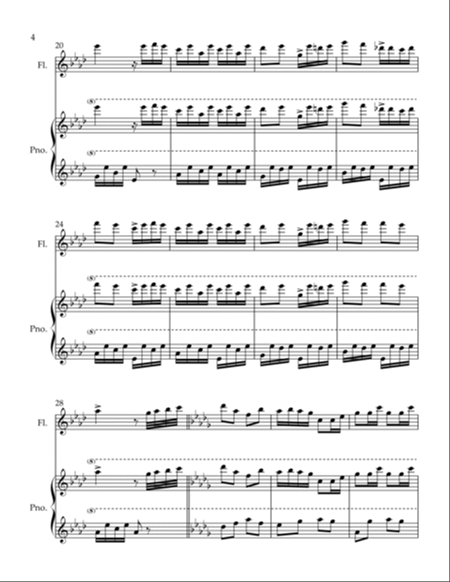 The Musical Box Flute Solo scores gallery preview page 4