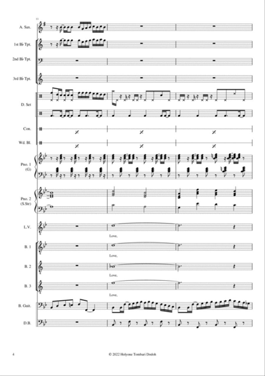Loving You Jazz Ensemble scores gallery preview page 4