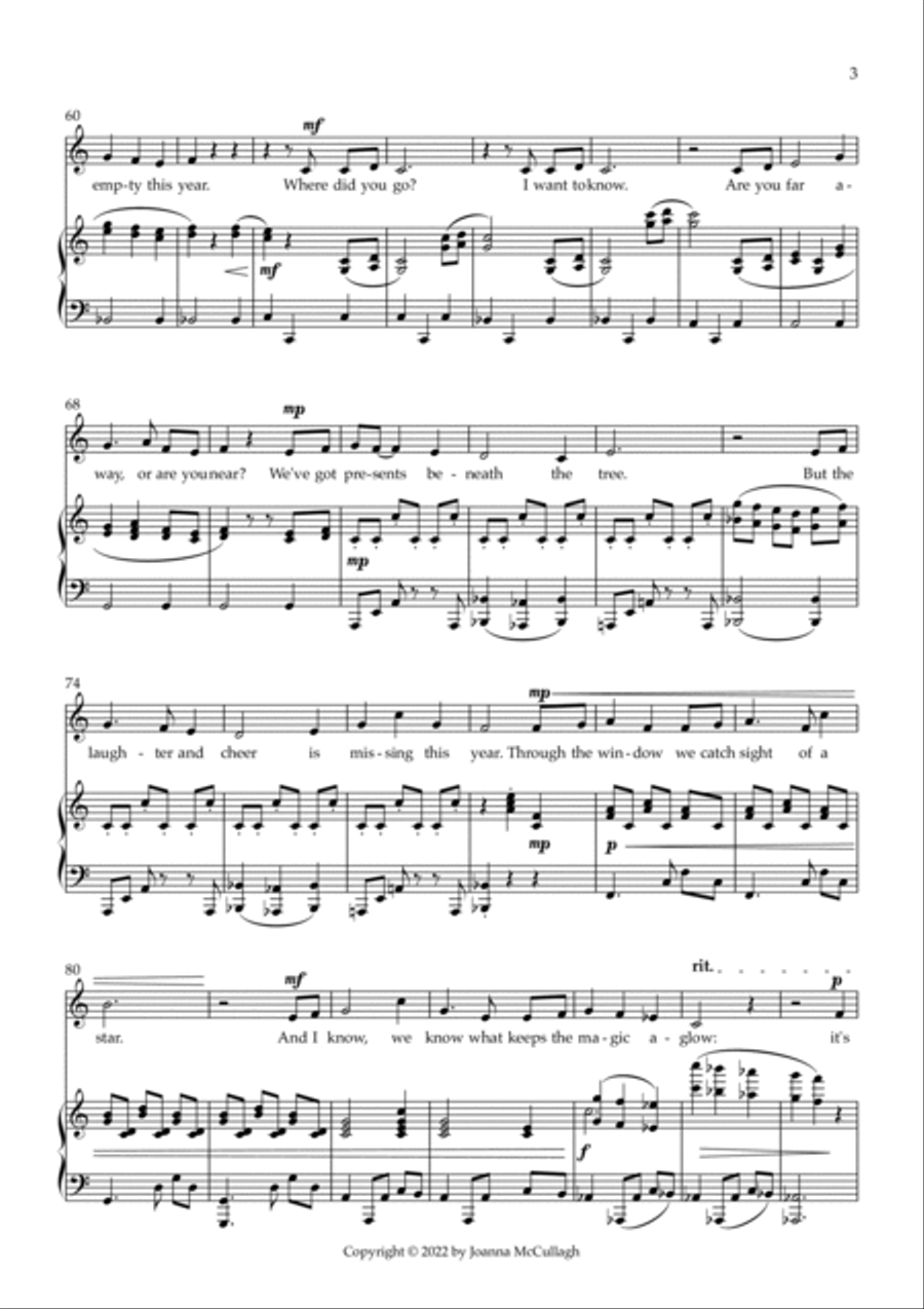 Christmas Where You Are Voice scores gallery preview page 3