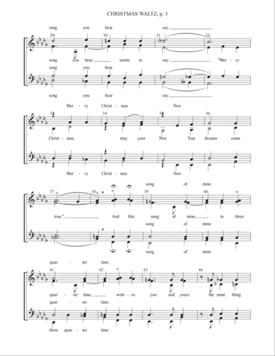 The Christmas Waltz The Christmas Waltz SSAA scores gallery preview page 3
