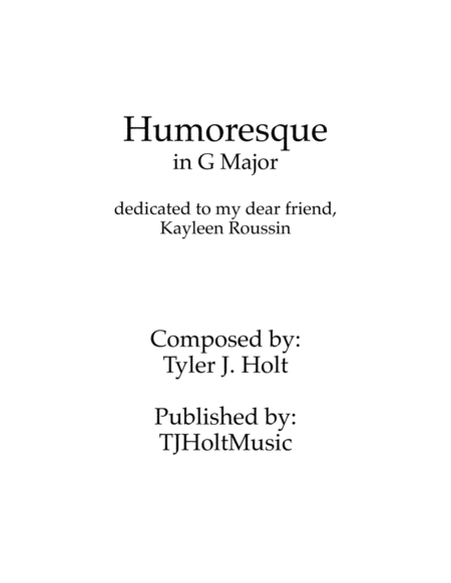 Humoresque in G Major, Op. 23
