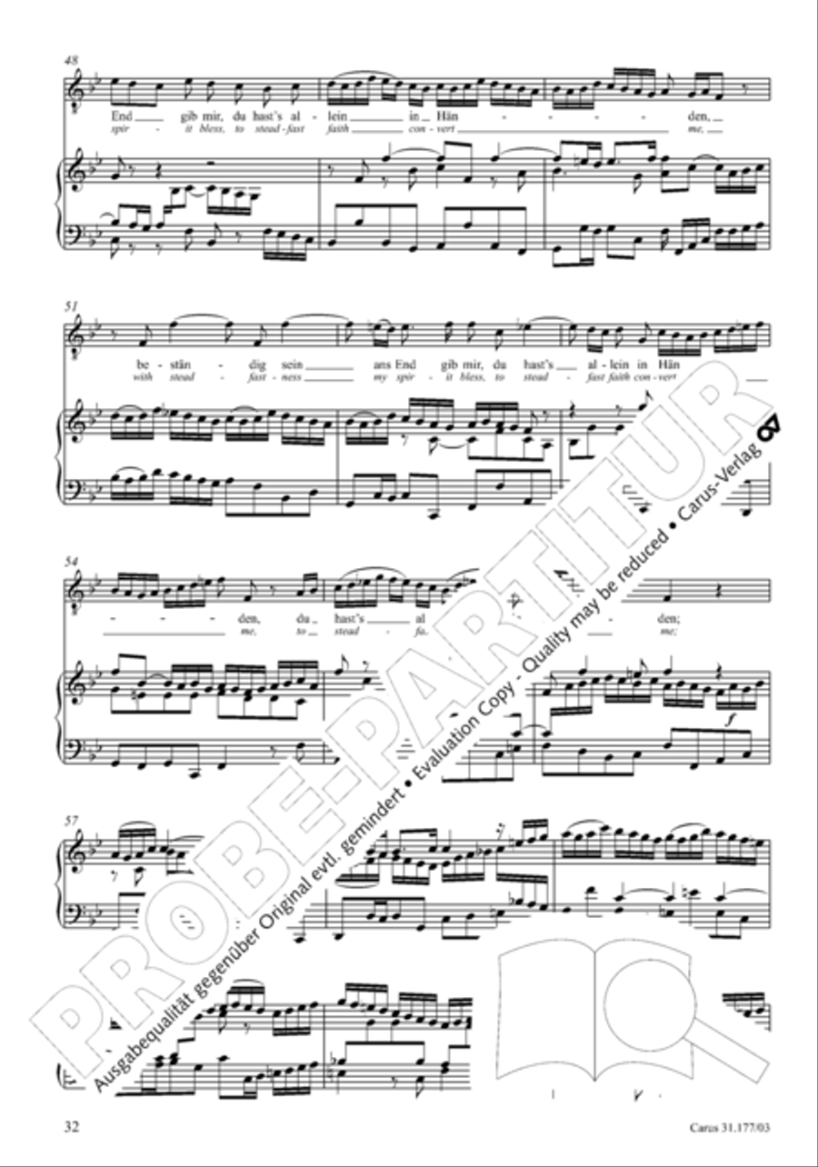 I cry to thee, Lord Jesus Christ (Ich ruf zu dir, Herr Jesu Christ) 4-Part scores gallery preview page 33