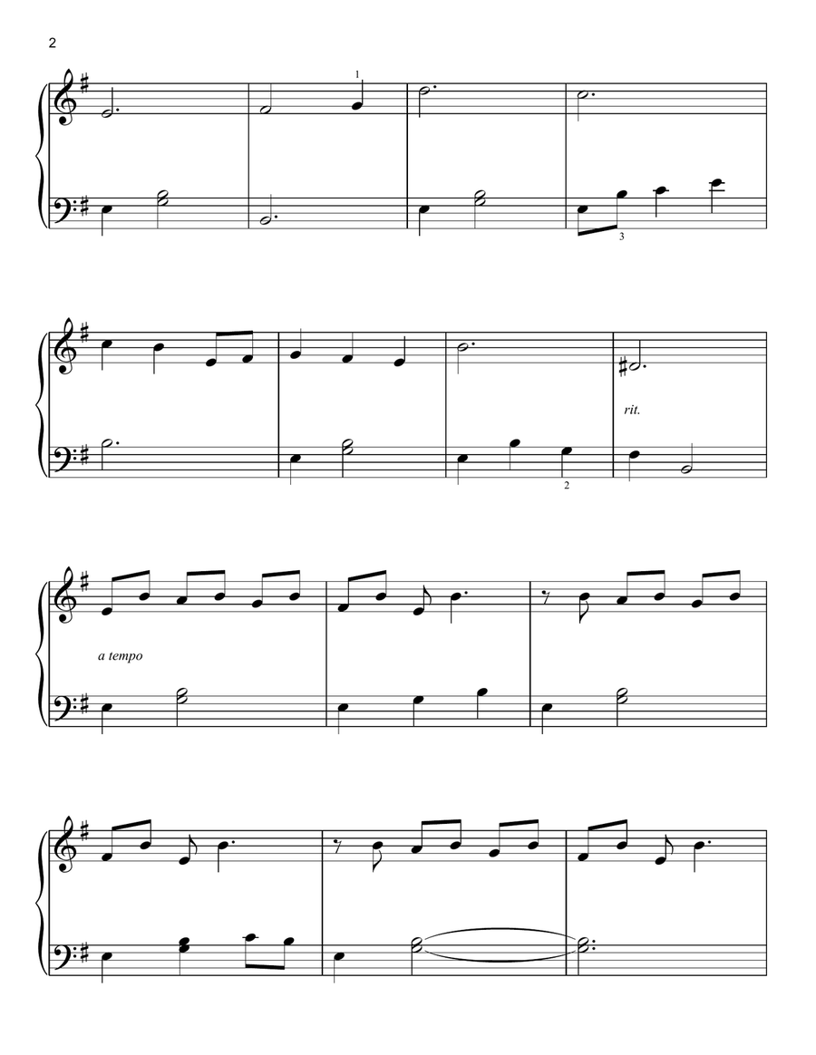 The Chairman's Waltz (from Memoirs of a Geisha) Easy Piano scores gallery preview page 2