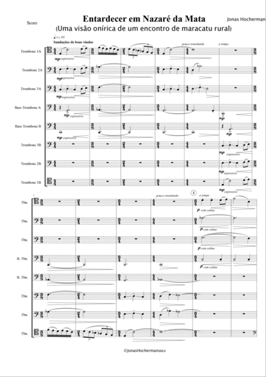 Entardecer em Nazaré da Mata Chamber Music scores gallery preview page 3