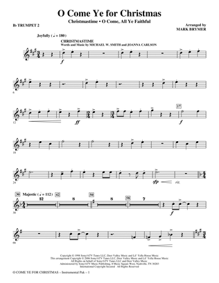 Book cover for O Come Ye For Christmas (Medley) - Bb Trumpet 2