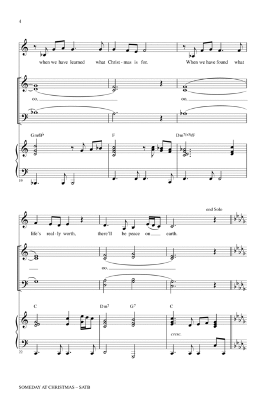 Someday At Christmas (arr. Mac Huff) 4-Part scores gallery preview page 3