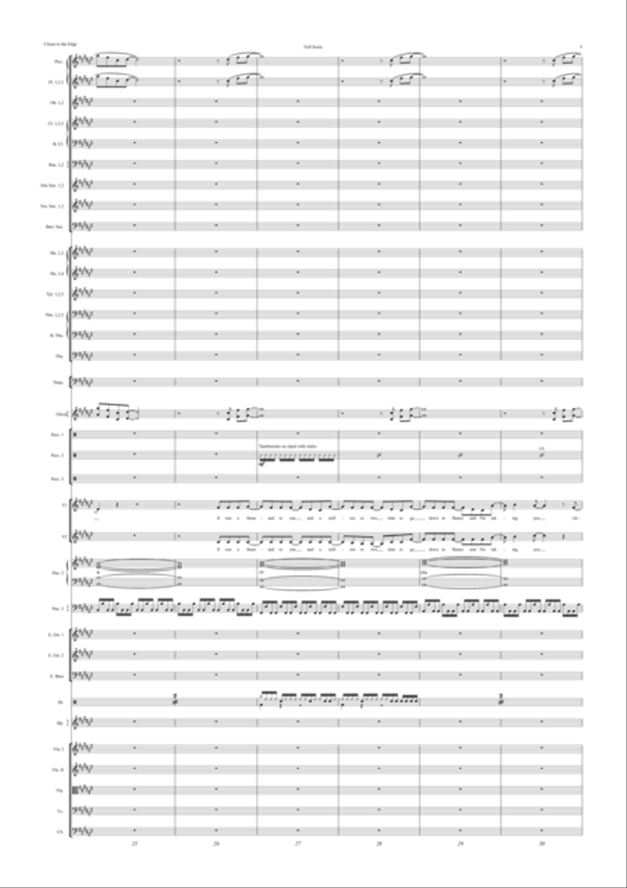 Closer To The Edge Full Orchestra scores gallery preview page 5