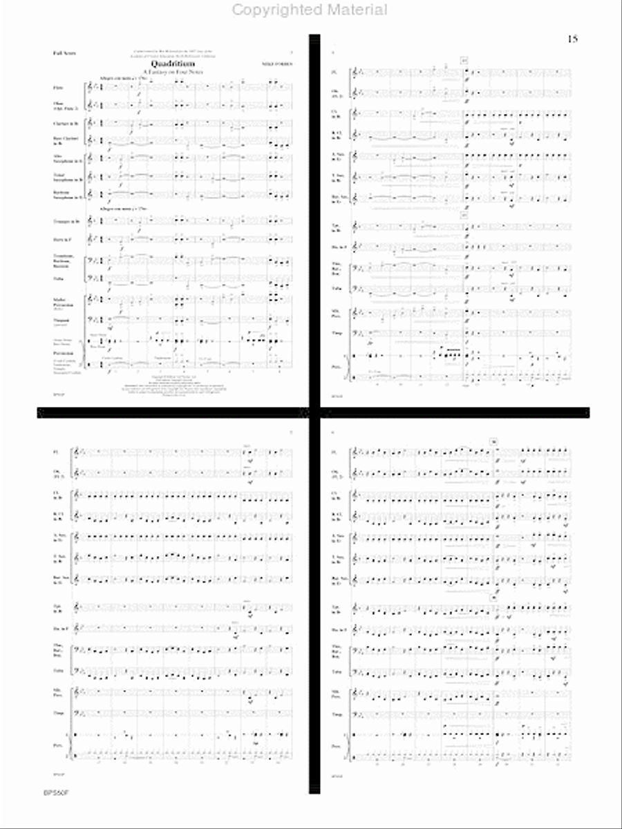 T-Rex (A Tone Poem for Band) Concert Band scores gallery preview page 16