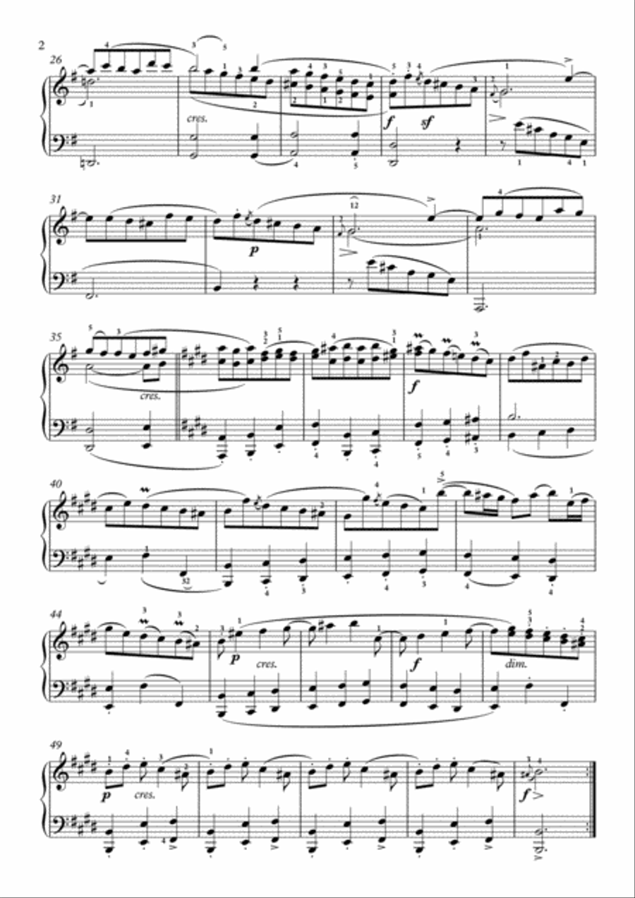 Scarlatti-Sonata in E-Major L.44 K.530(piano) Piano Solo scores gallery preview page 3