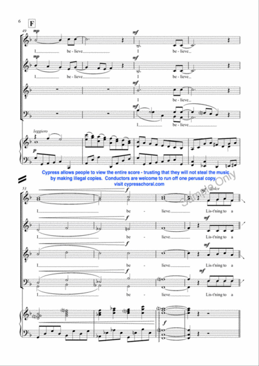 Creation Calls 4-Part scores gallery preview page 6
