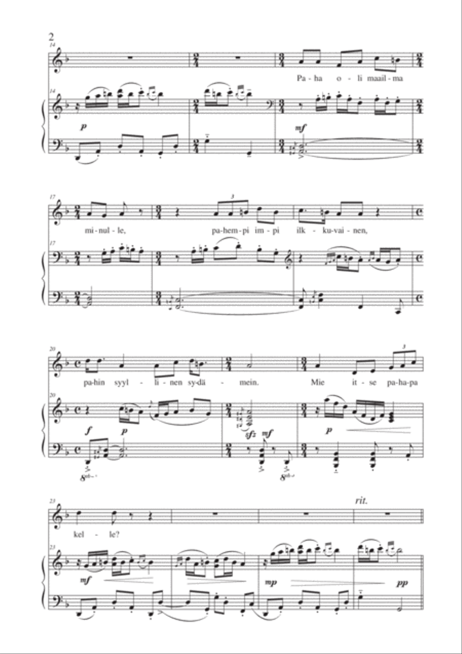 Laulun lapsi Voice scores gallery preview page 2