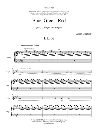 Book cover for Blue, Green, Red (Downloadable)