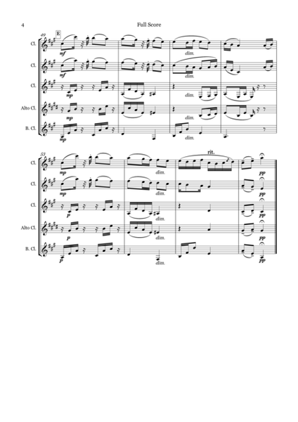 Humoresque No. 7 for Clarinet Quartet image number null