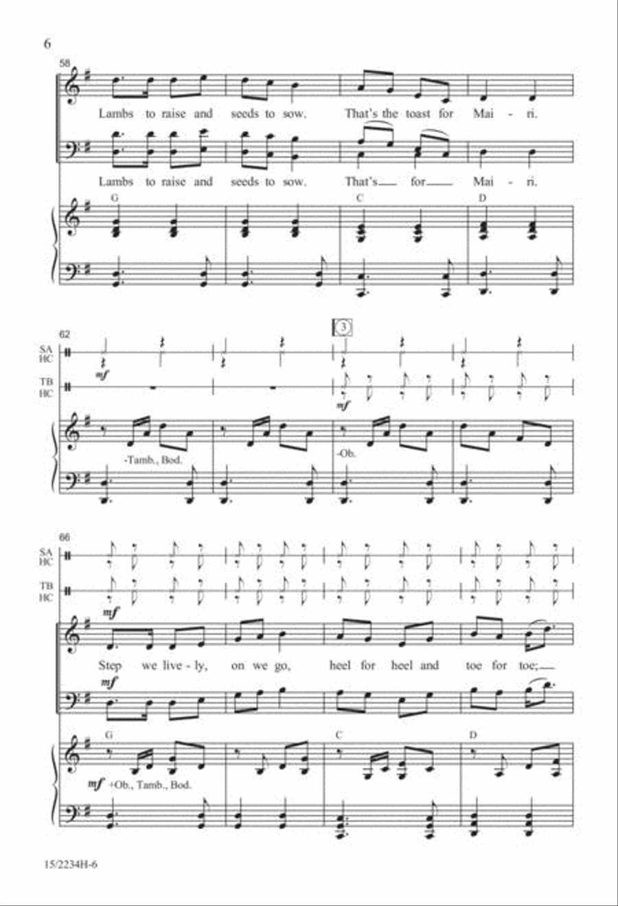 Mairi's Wedding 4-Part scores gallery preview page 6
