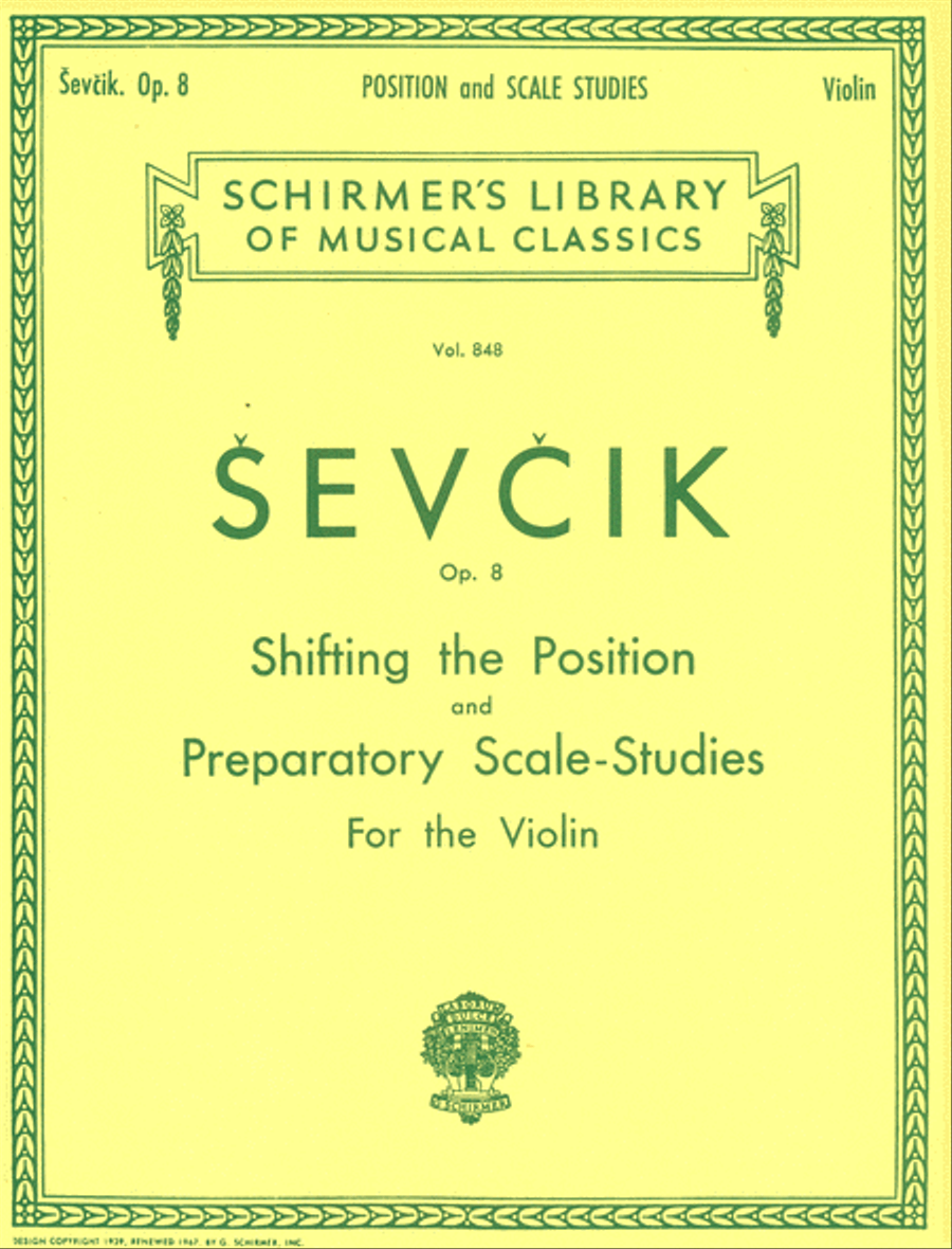 Shifting the Position and Preparatory Scale Studies, Op. 8 Violin scores gallery preview page 1