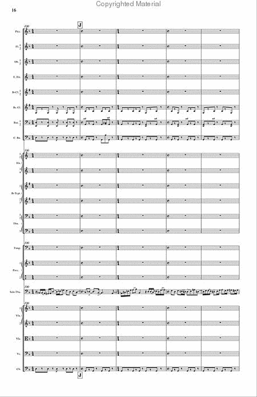Concerto for Tuba and Orchestra Orchestra scores gallery preview page 4