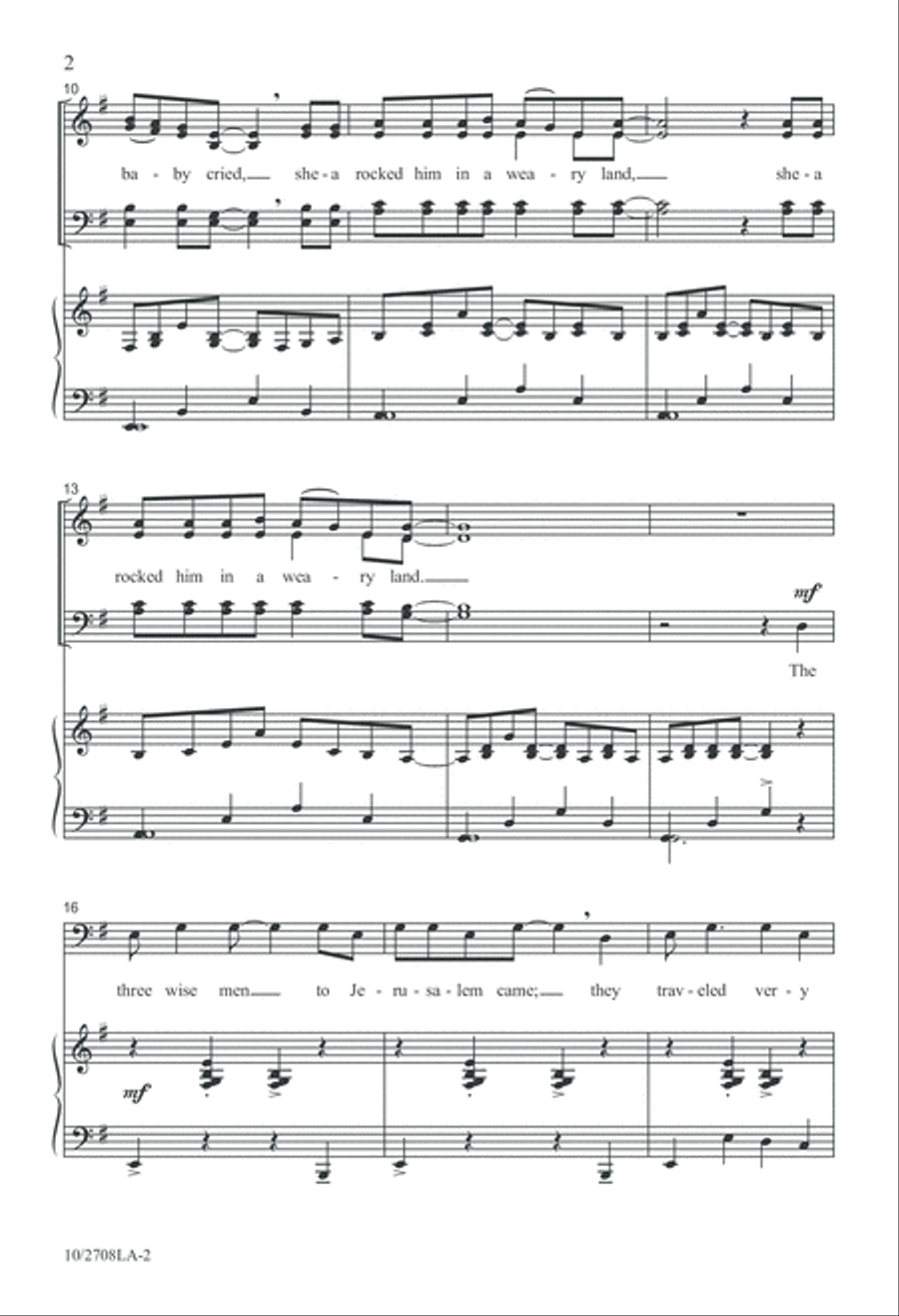 Sister Mary Had-a But One Child 4-Part scores gallery preview page 2