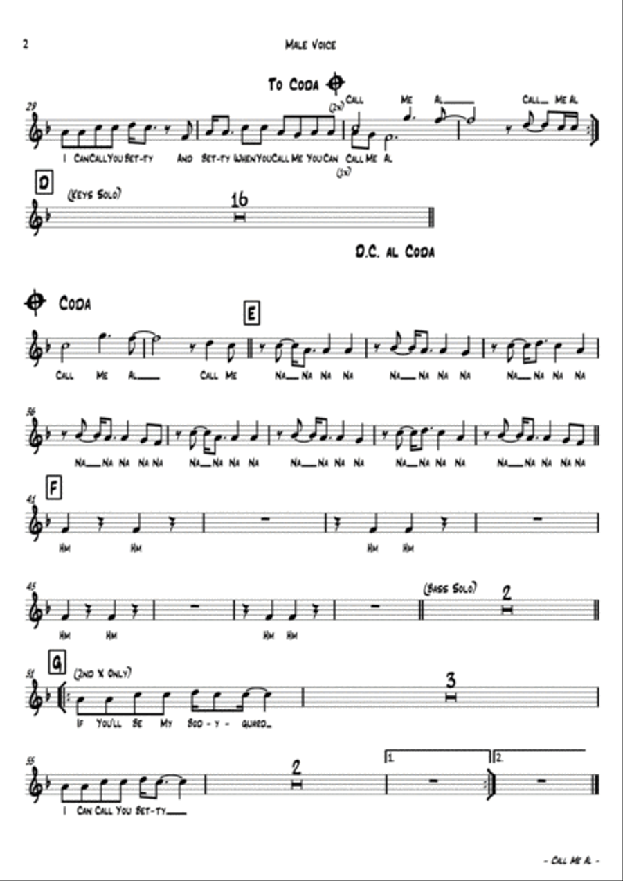 You Can Call Me Al Jazz Ensemble scores gallery preview page 3