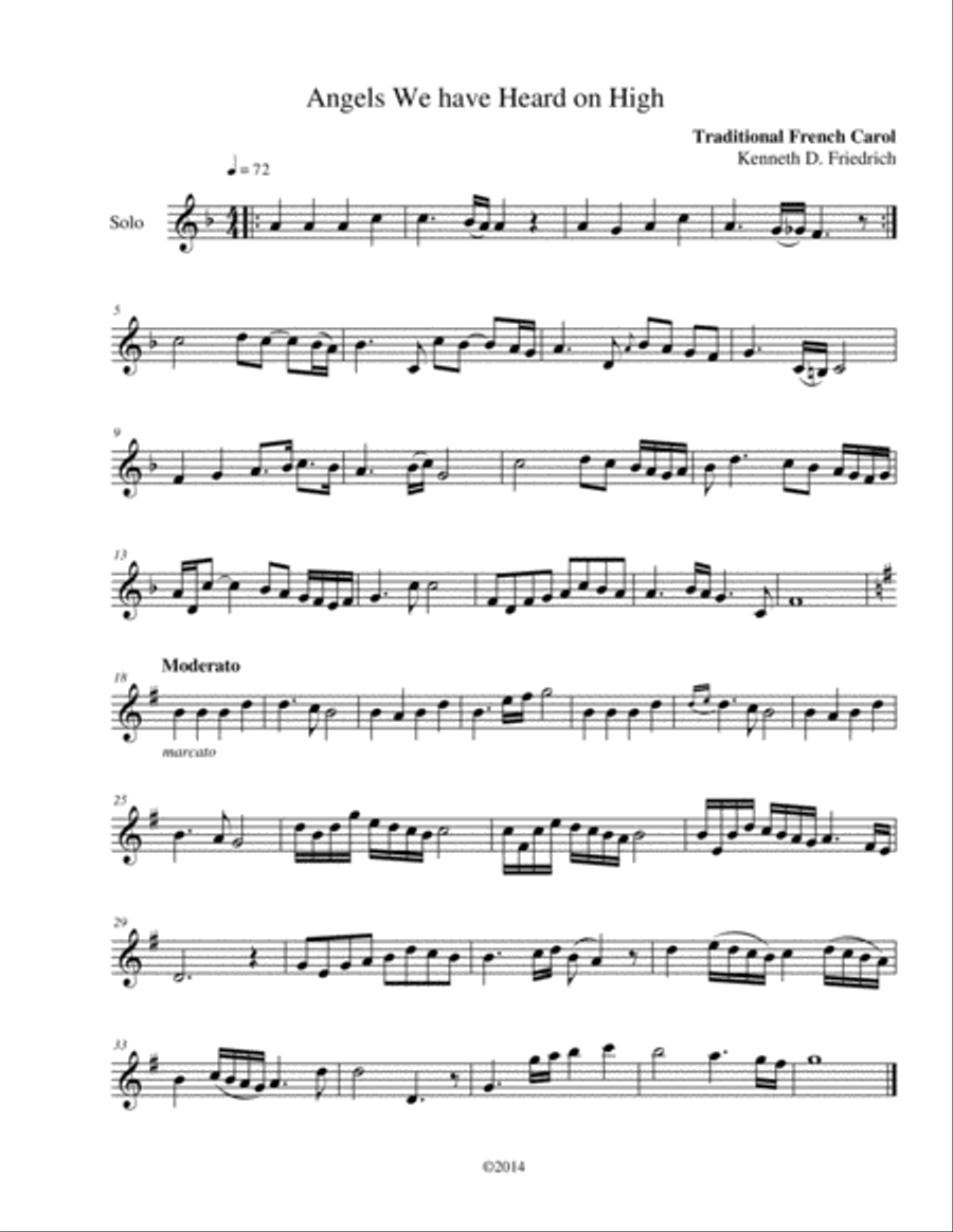 60 Christmas Hymns for the Solo Performer Trumpet Solo scores gallery preview page 5