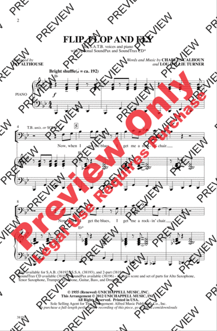 Flip, Flop and Fly 4-Part scores gallery preview page 2