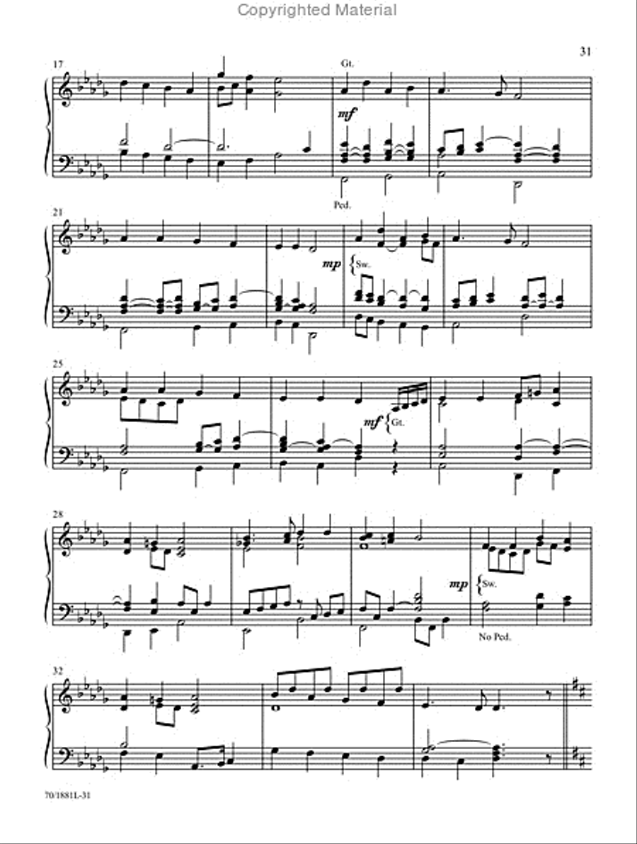 Mark Hayes: Carols for Organ, Vol. 2 Organ Solo scores gallery preview page 9